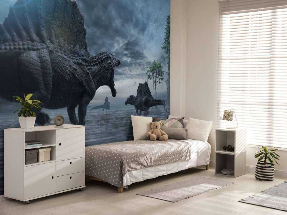 Gruppo di Spinosauri in una zona di caccia