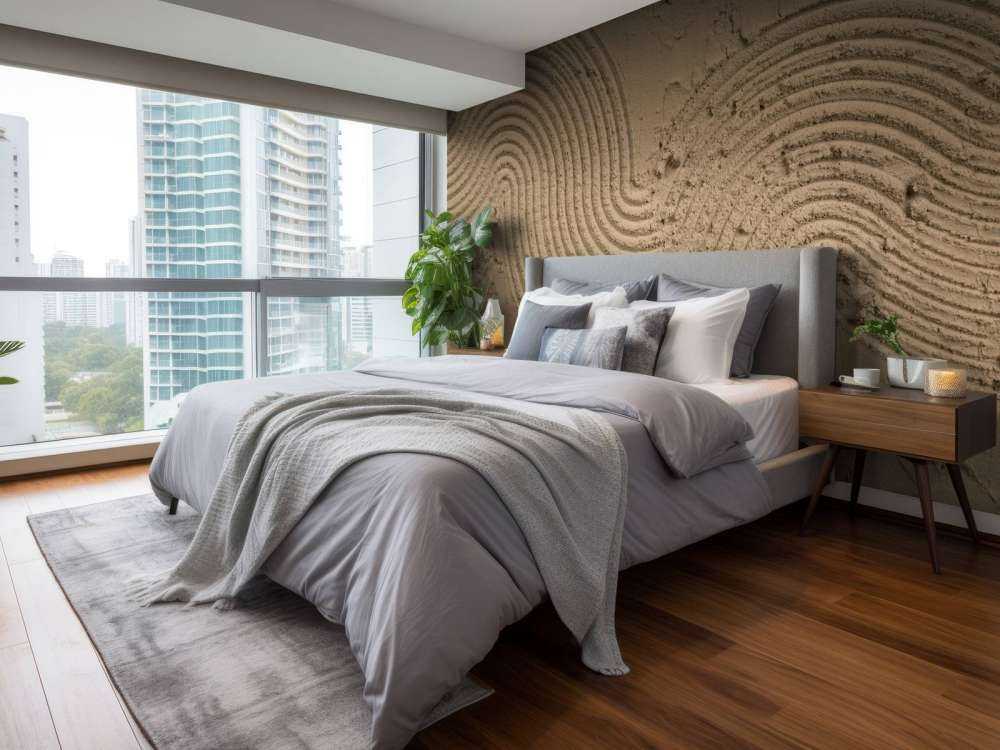 Arte strutturale in oro marrone