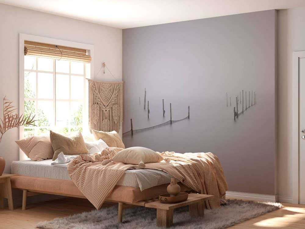 Reti da pesca nella nebbia