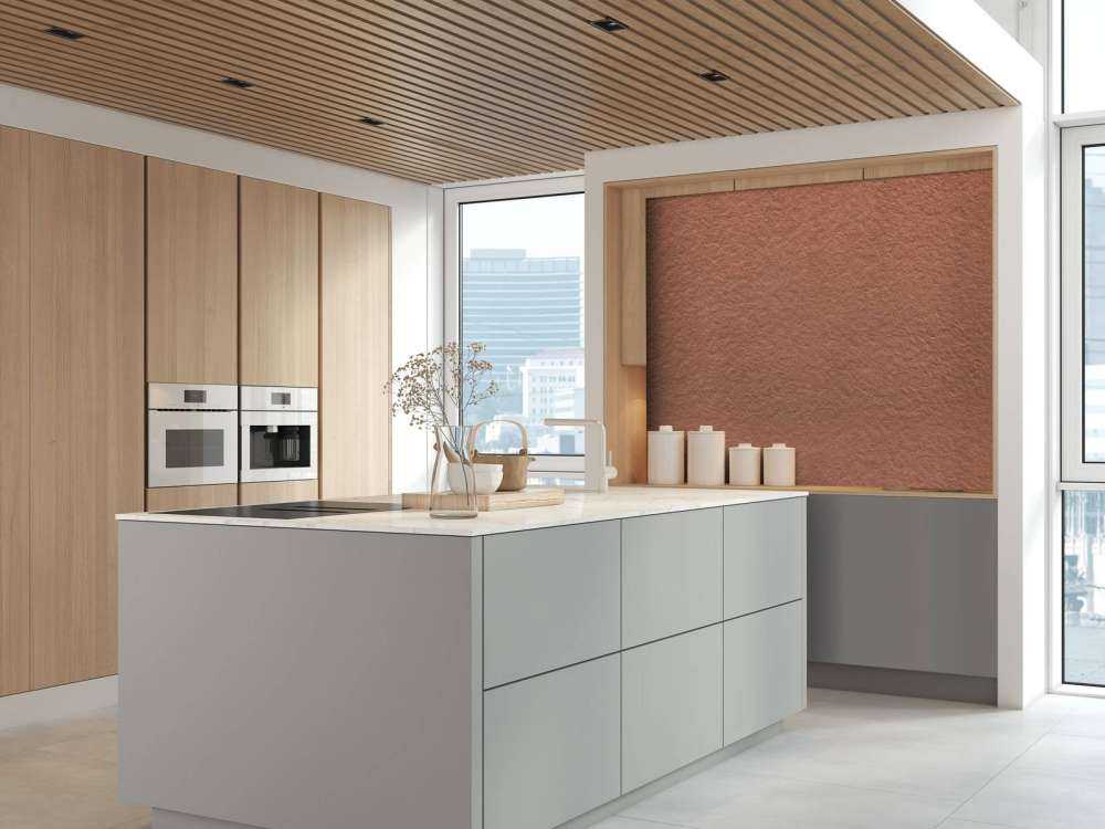 Calcestruzzo con struttura in terracotta