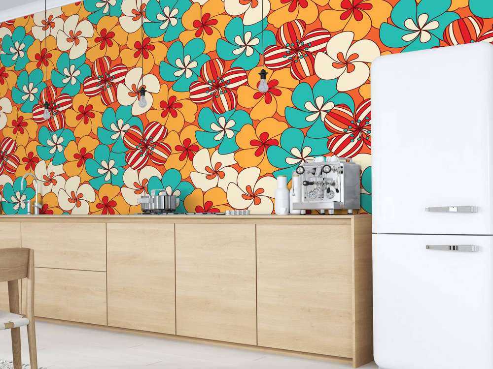 Fiori vintage colorati