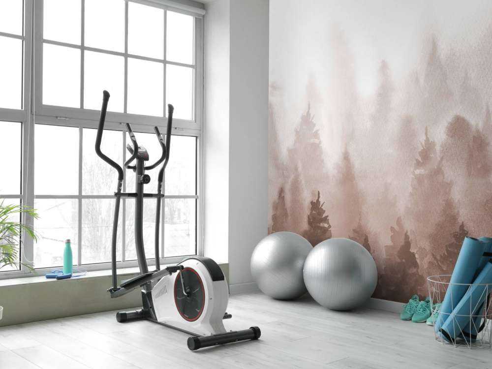 Foresta realizzata con acquerello