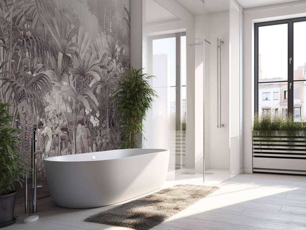 Mattina nel Giardino Tropicale Viola