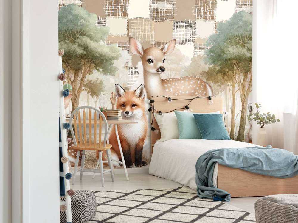 Animali selvatici in tonalità calde