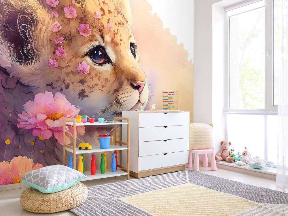 Cucciolo di drago tra i fiori