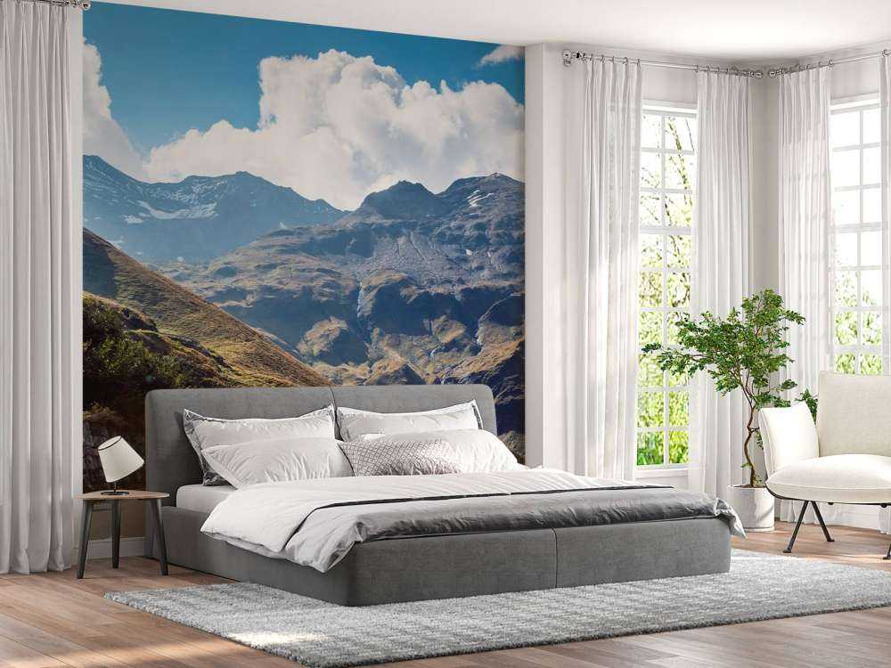 Panorama di una strada di montagna