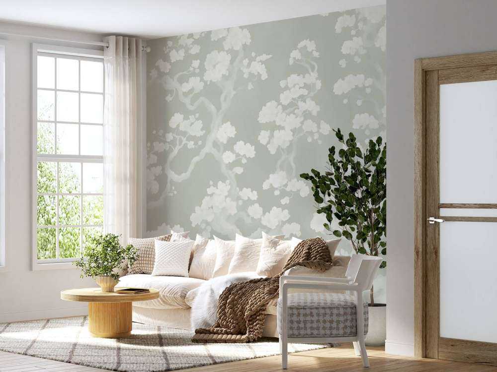 Meravigliosa foresta in fiore - verde