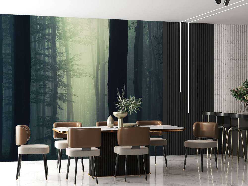 Raggio di sole nella foresta