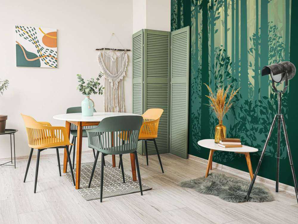 Paesaggio forestale astratto