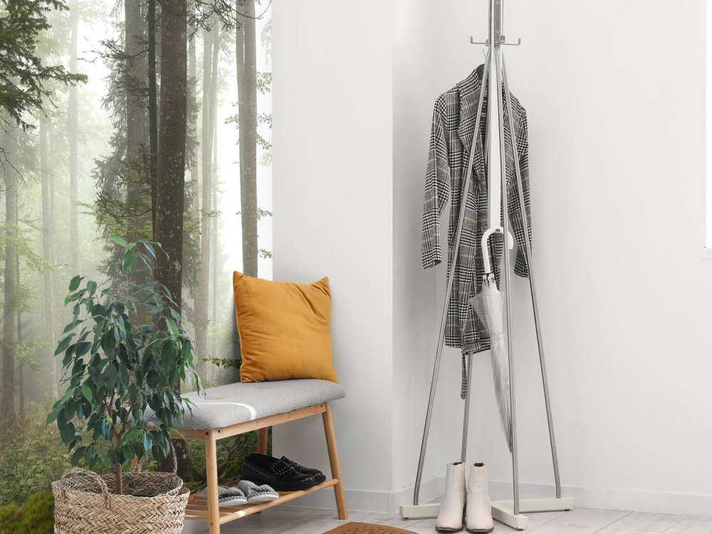 Bellissimo paesaggio nebbioso