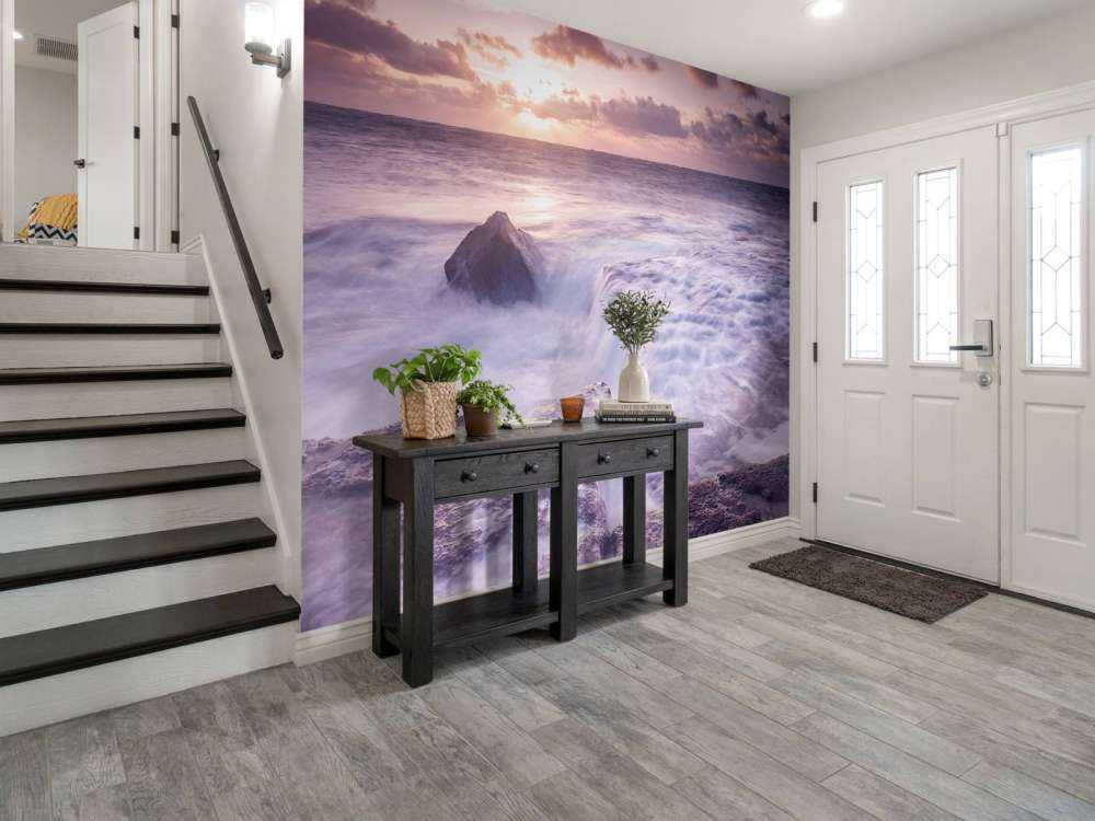 Mare selvaggio al tramonto