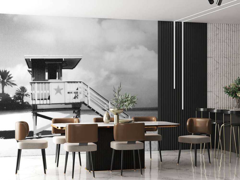 Beach Watch Black & White