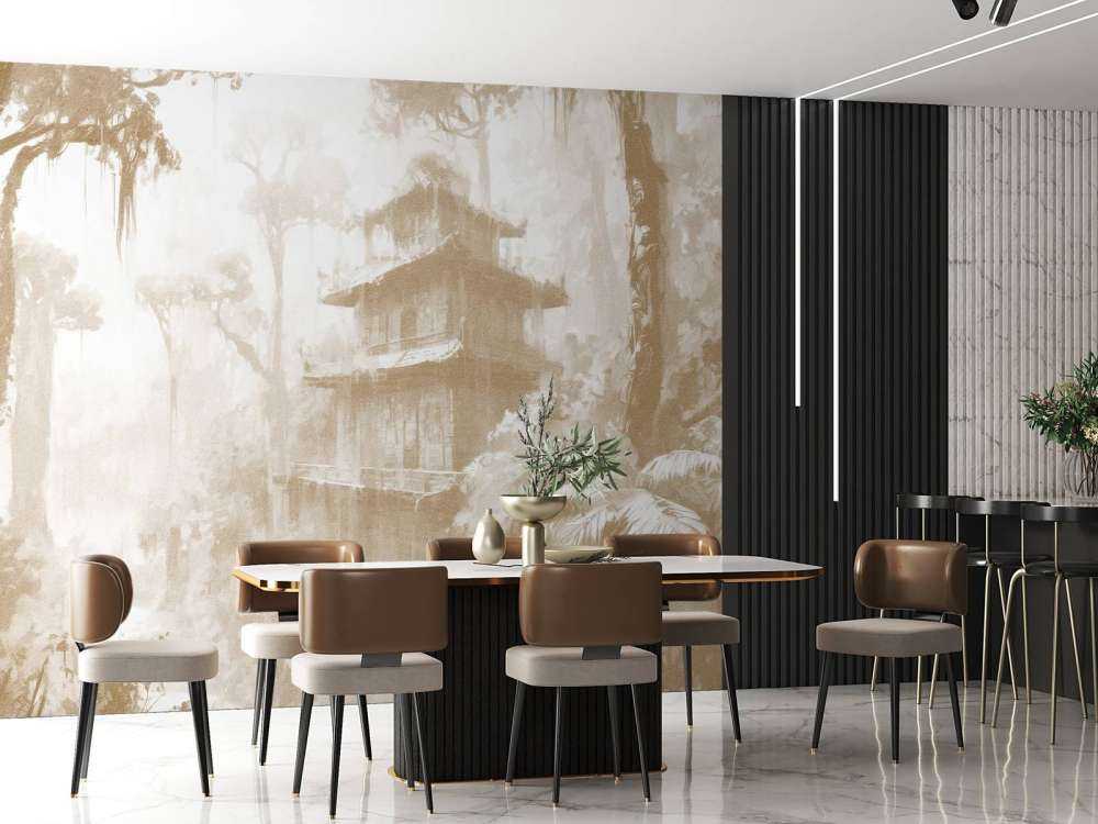 Capanna Nascosta nella Foresta Nebbiosa, taupe