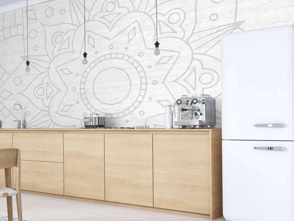 Geometrico grigio Mandala