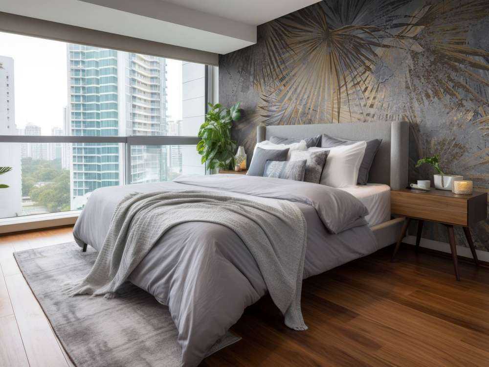 Foglie esotiche in cemento