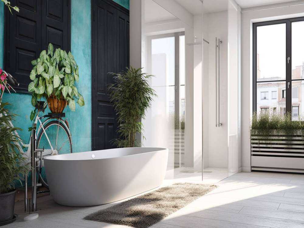 Vecchia bicicletta vicino a una casa