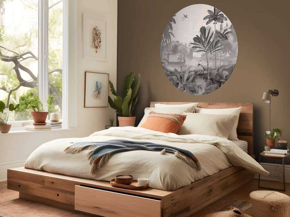 Leopard Landscape - Black and White