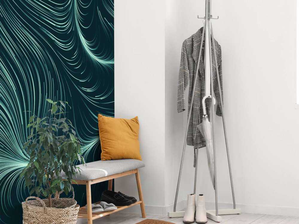 Linee illuminate di verde