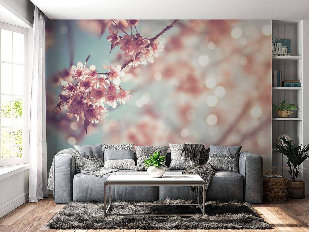 Ramo di fiori in fiore da vicino