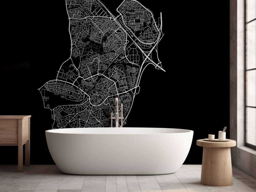 Mappa di Amersfoort, nero