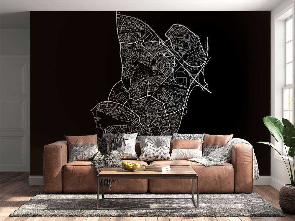 Mappa di Amersfoort, nero