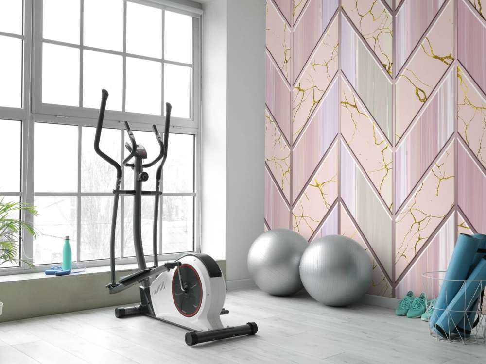 Piastrelle di colore rosa