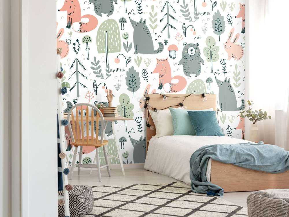 Animali della foresta colorati