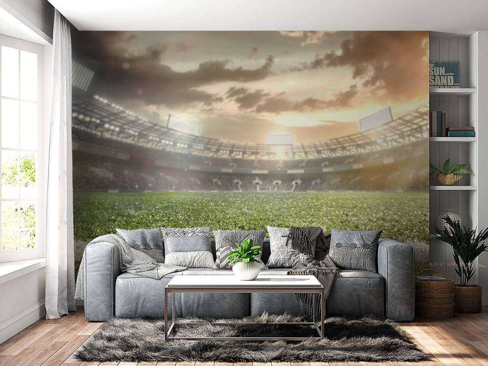 Stadio con erba artificiale