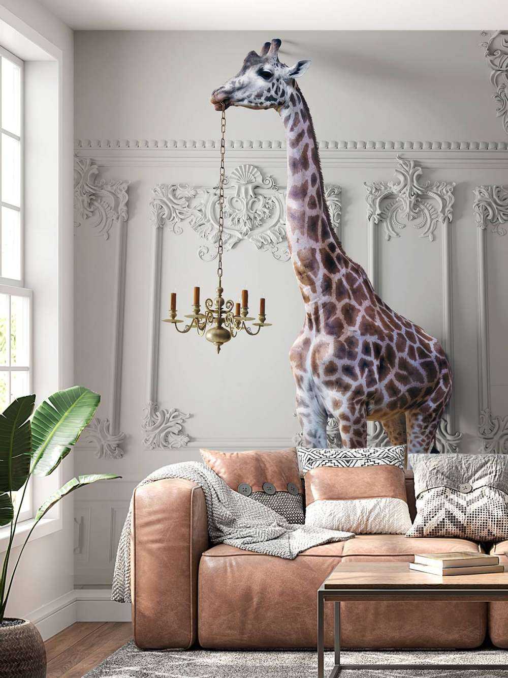 Giraffa con candeliere
