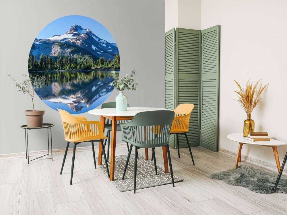 Carta da parati fotografica montagne di neve