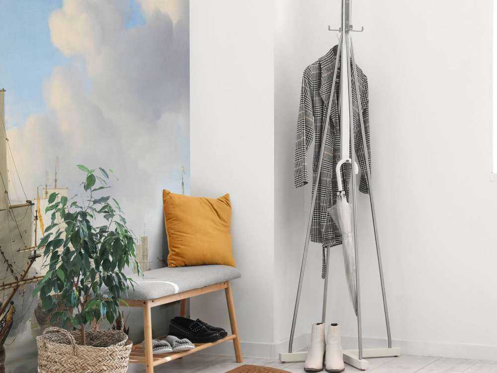 Carta da parati fotografica Rijksmuseum. Navi olandesi su un mare calmo.