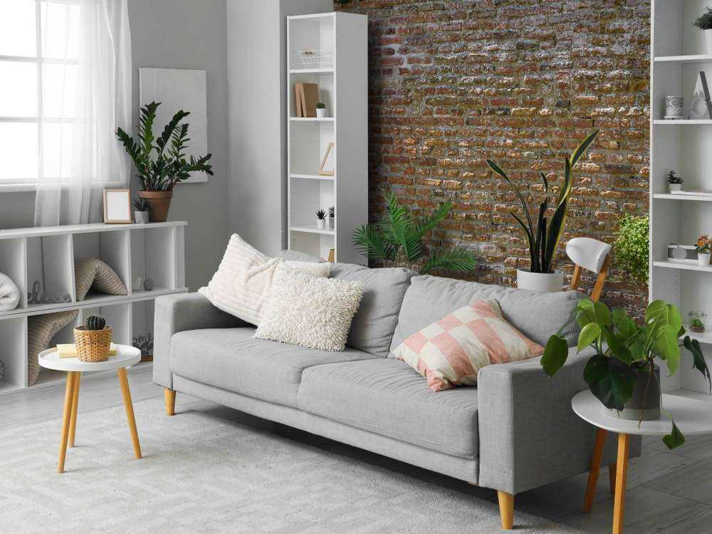 Vecchio muro di cinta in pietra con piante