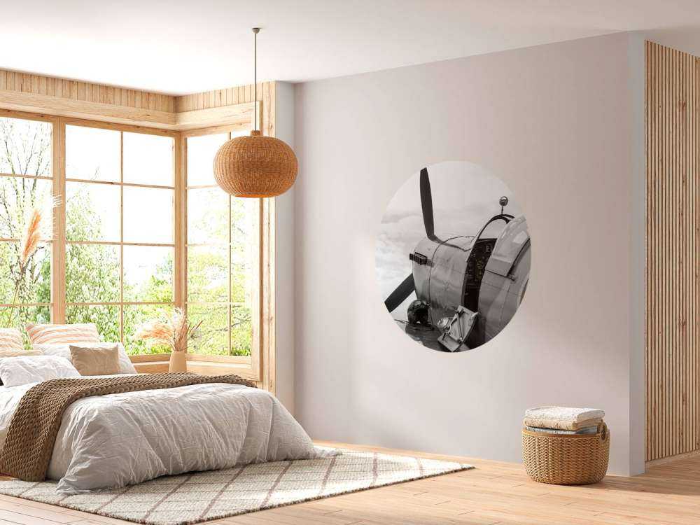 Vecchio aereo da caccia