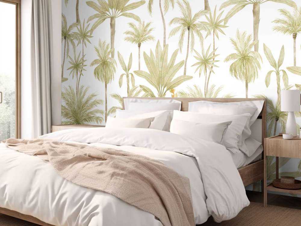 Alberi tropicali ad acquerello