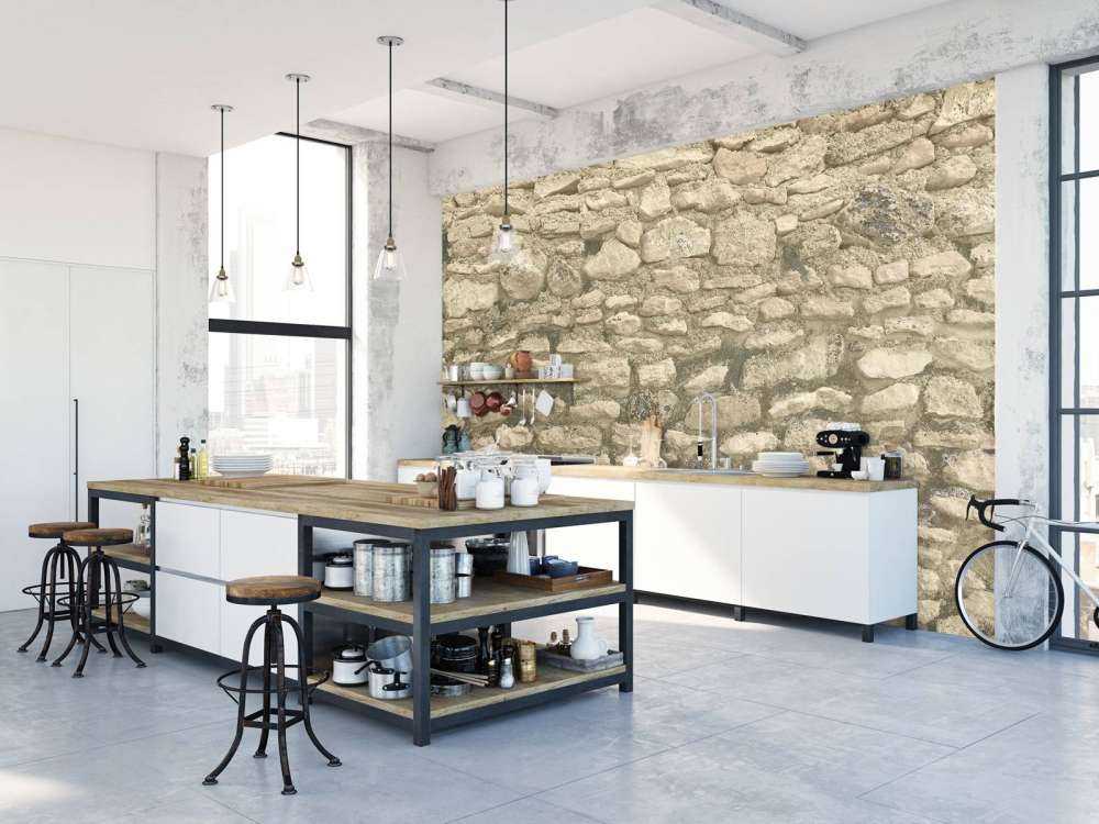 Pietre beige grossolane