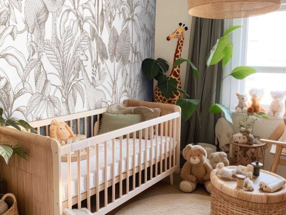 Animali tra le palme taupe