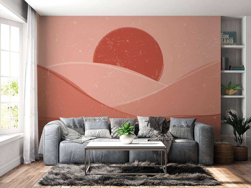 Onde rosse davanti al sole