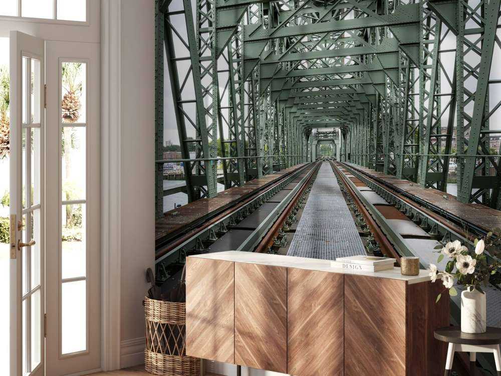 Ponte ferroviario monumentale De Hef a Rotterdam  