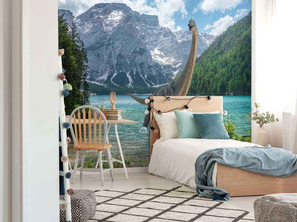 Brachiosauro in acqua