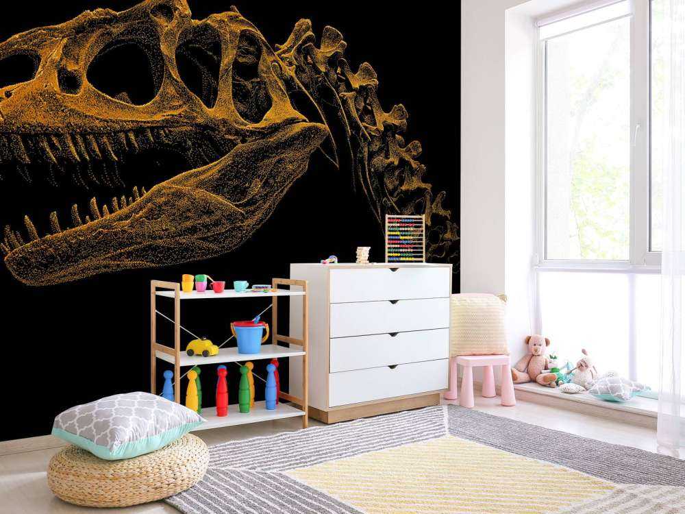 Scheletro di un dinosauro