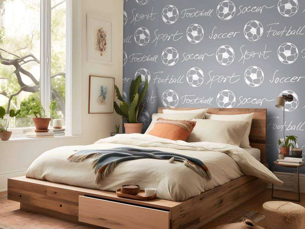 Palloni da calcio e testo