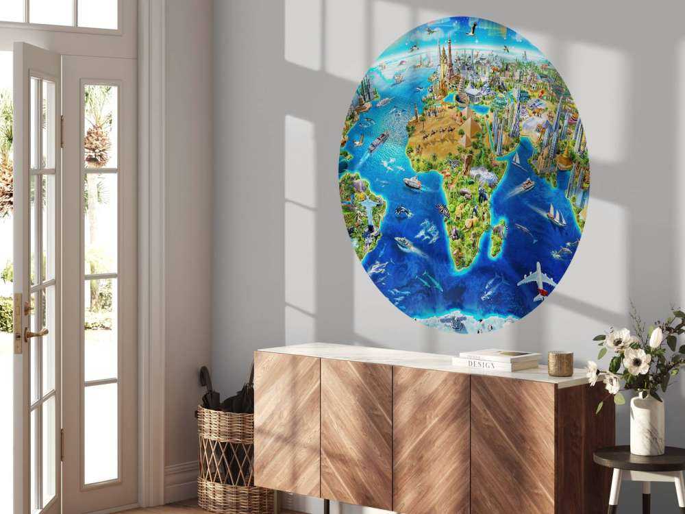 World Landmarks Globe