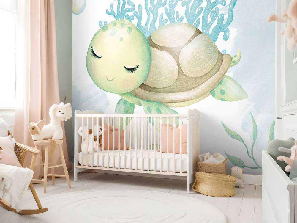 Mamma tartaruga e cucciolo