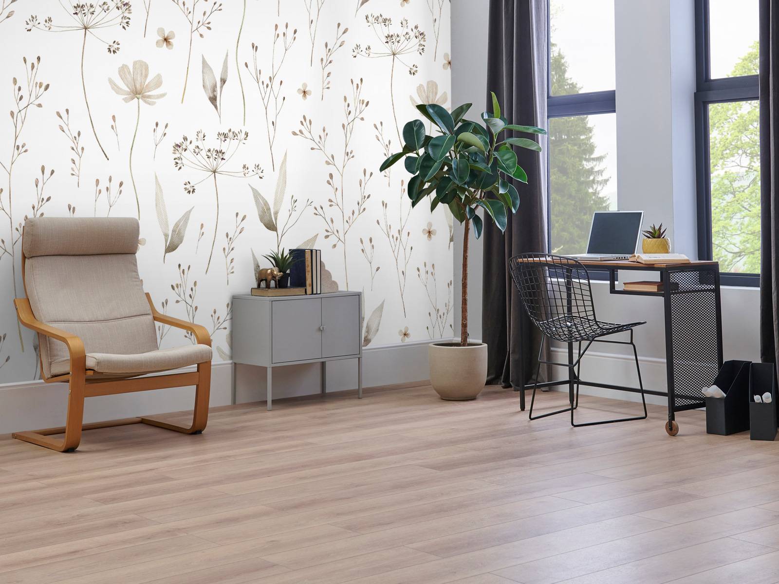 Carta da parati - Schizzo Naturale in Sepia, image size:1600x1200