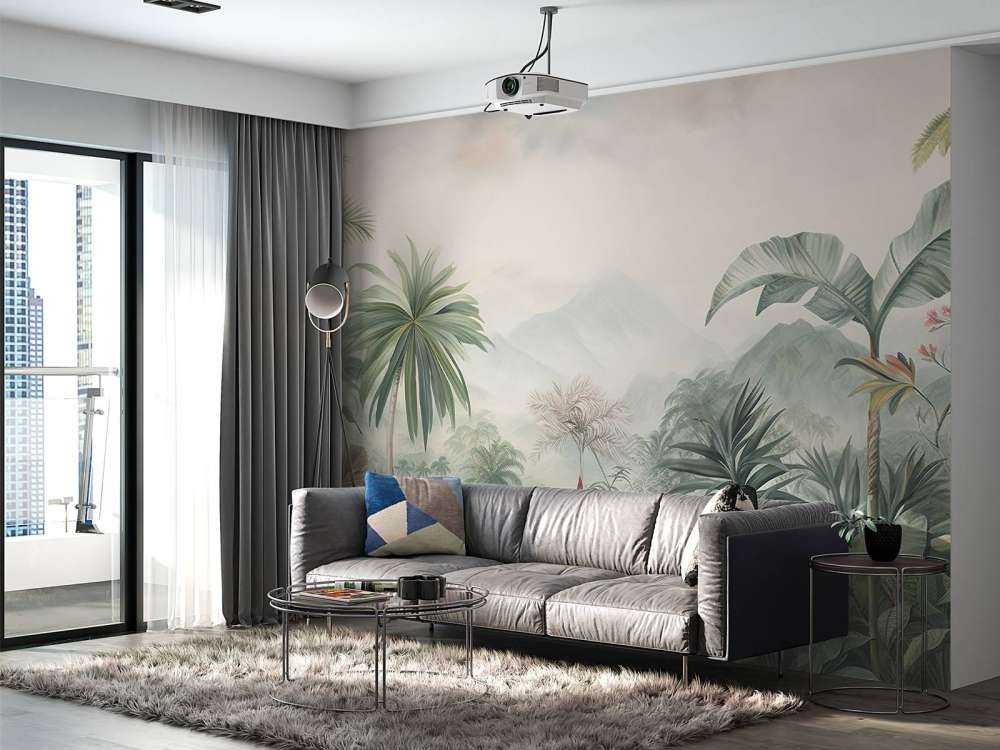 Panorama Tropicale in Pastello