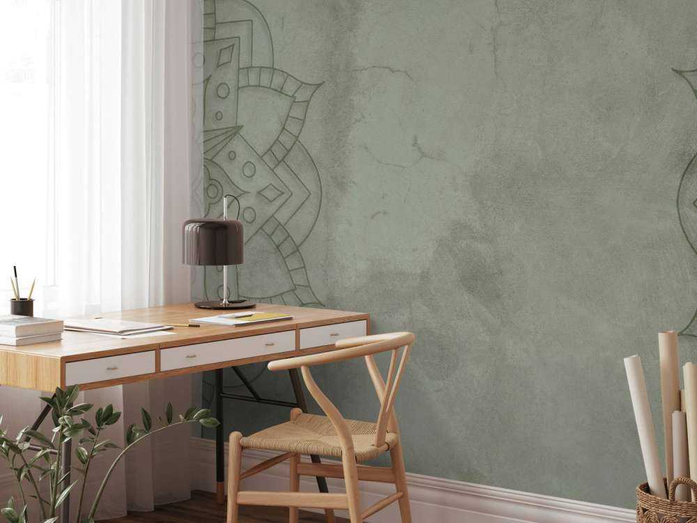 Green Weathered Mandala