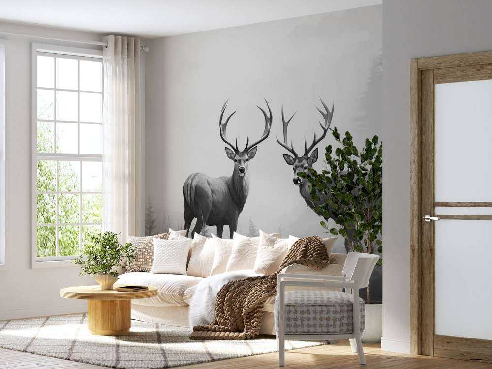 Simmetria del Cervo nella Foresta Nebbiosa