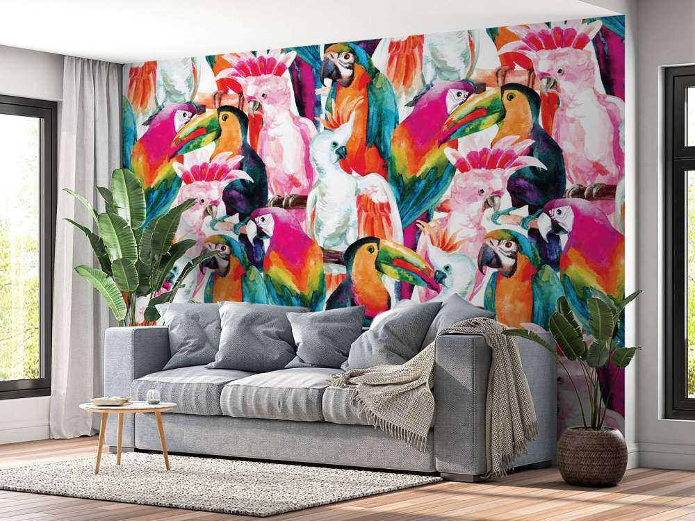 Uccelli dai colori tropicali