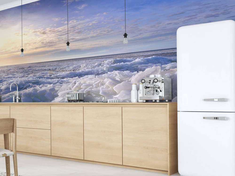 Schiacciare il ghiaccio sull'Ijsselmeer