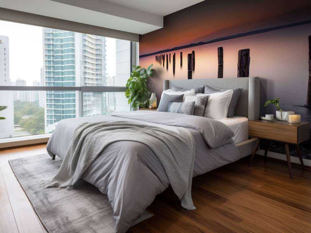 Spiaggia tranquilla rosa